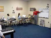 Click for a larger view of the keyboard class in progress!